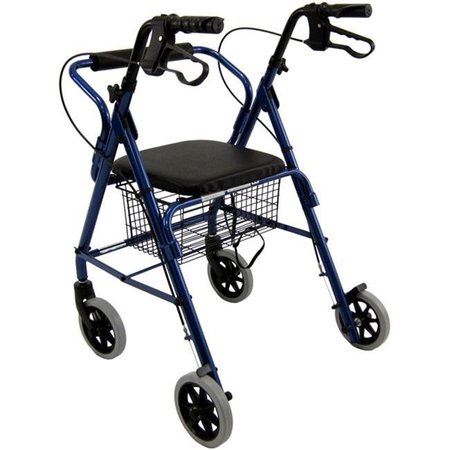 KARMAN HEALTHCARE Karman Healthcare R-4100-BL 4 wheel Rollator-Blue R-4100-BL